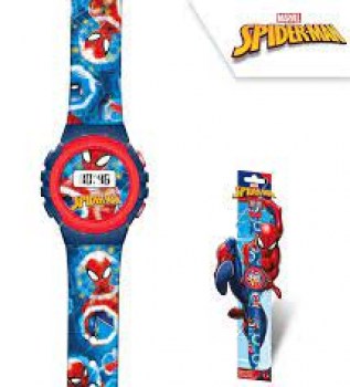 reloj digital spiderman